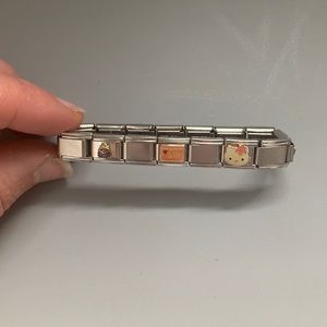 Zoppini Steel charm bracelet